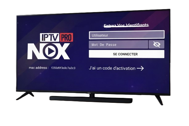 Application NOX PRO IPTV en streaming 4K sur Smart TV